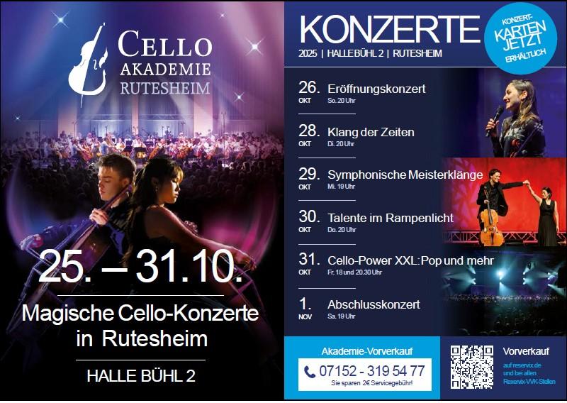 Plakat Cello-Akademie