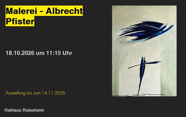 Plakat Kulturforum Albrecht Pfister