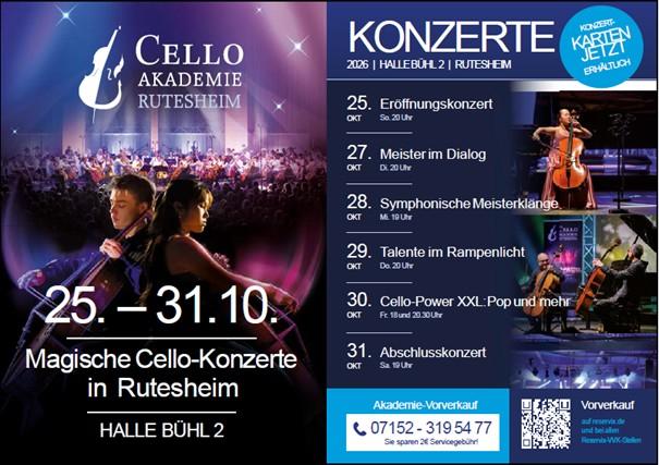 Plakat Cello-Akademie