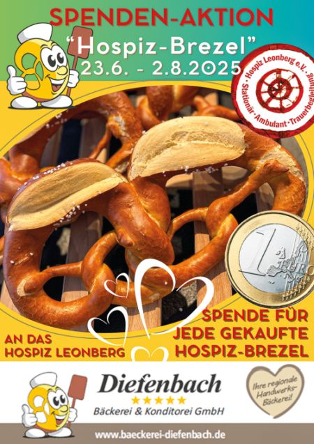 Buntes Plakat mit Infos der Spendenaktion.