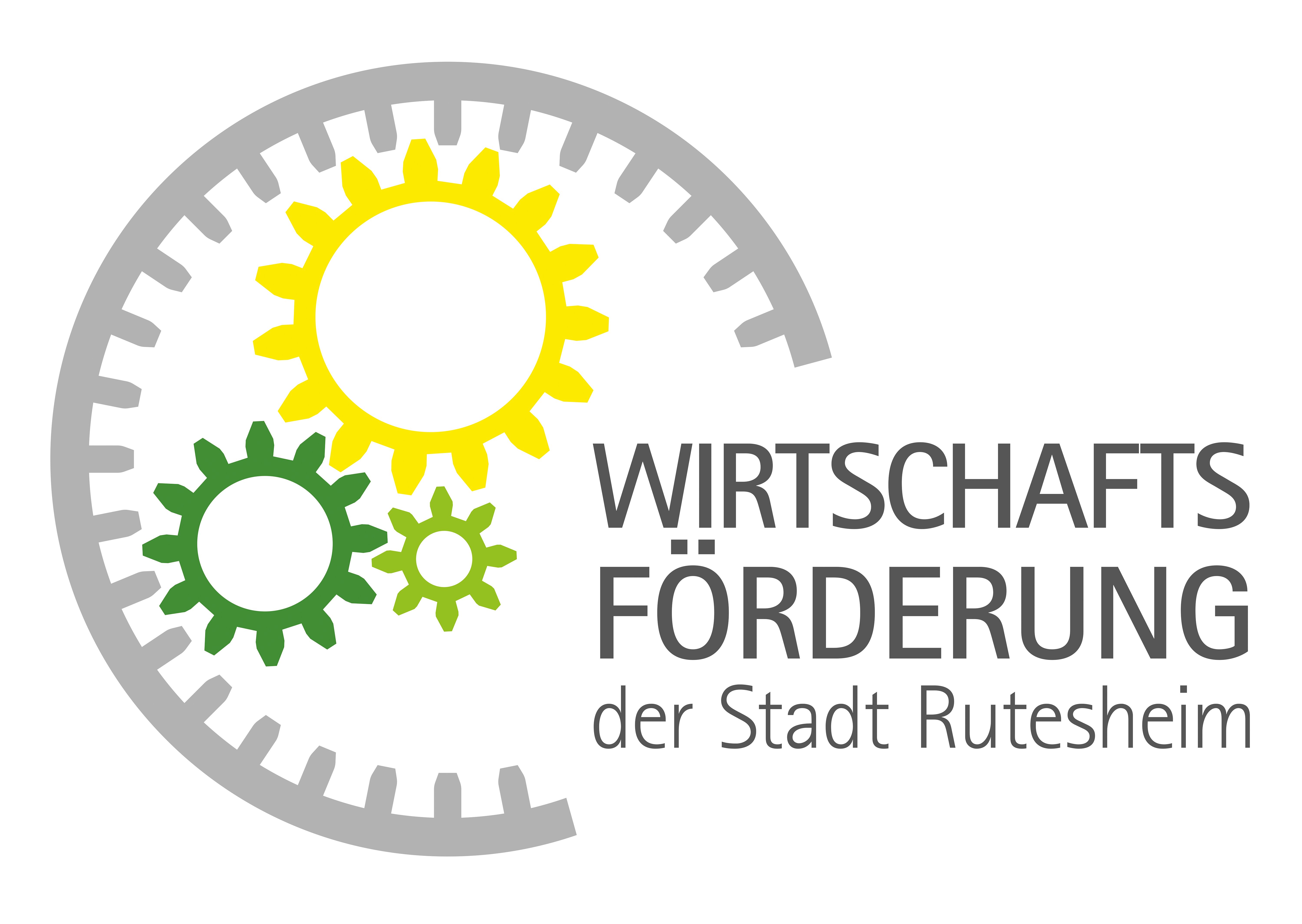 Zu sehen ist das Logo der Wirtschaftsförderung der Stadt Rutesheim