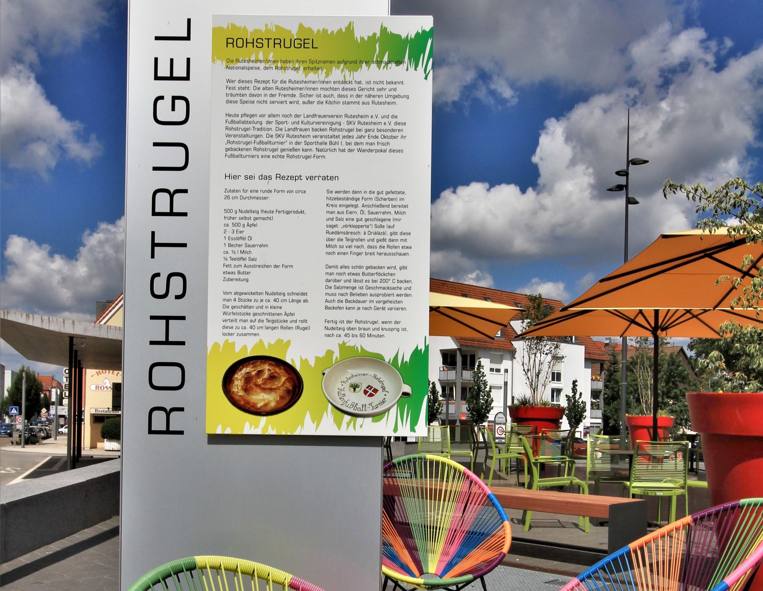 Rohstrugel-Stele mit Rezept und Bild